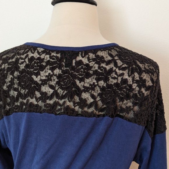 Torrid! Lace Inset Lightweight Sweater - Picture 6 of 8